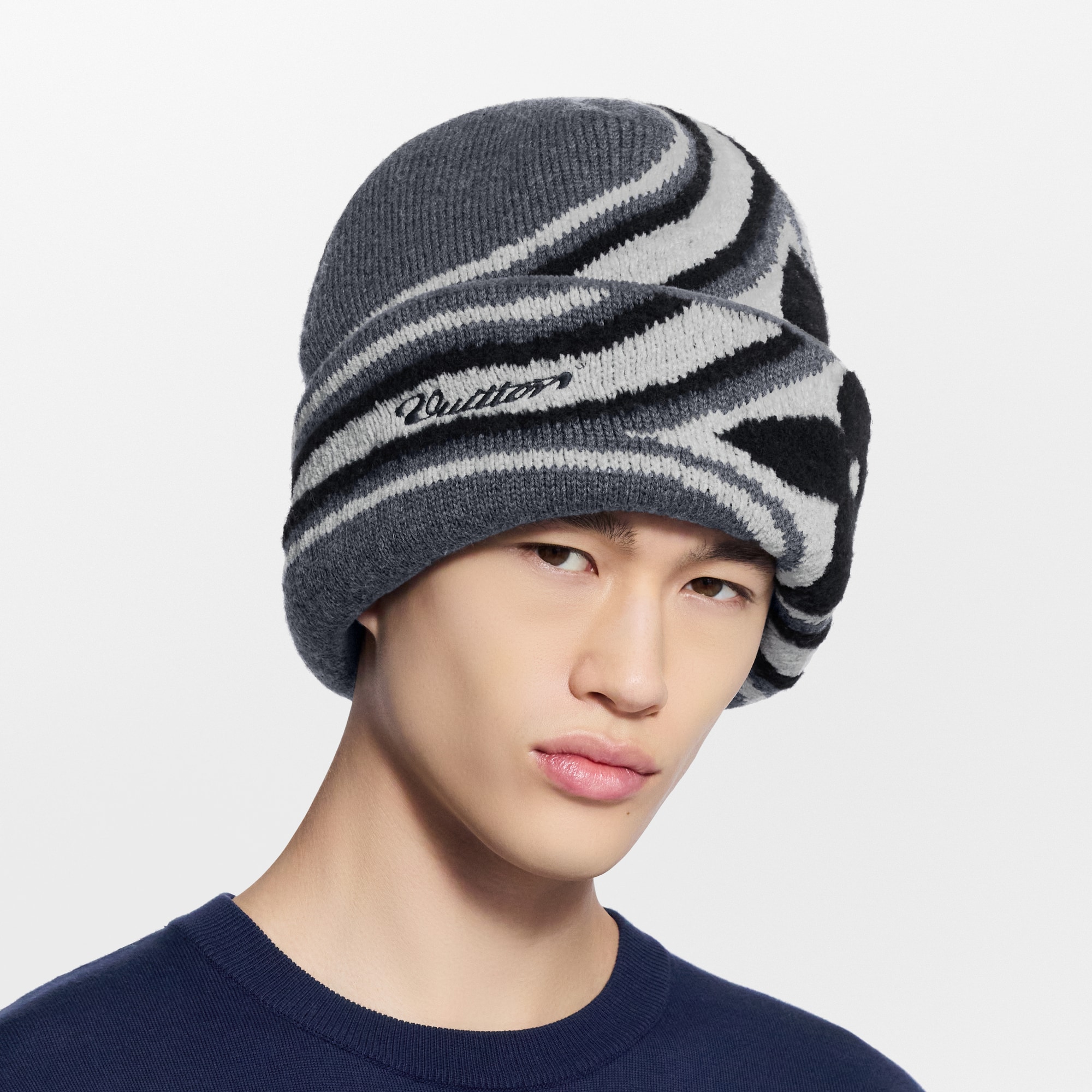 LV Crush Graphic Flower Beanie S00 - Men - Accessories | LOUIS
